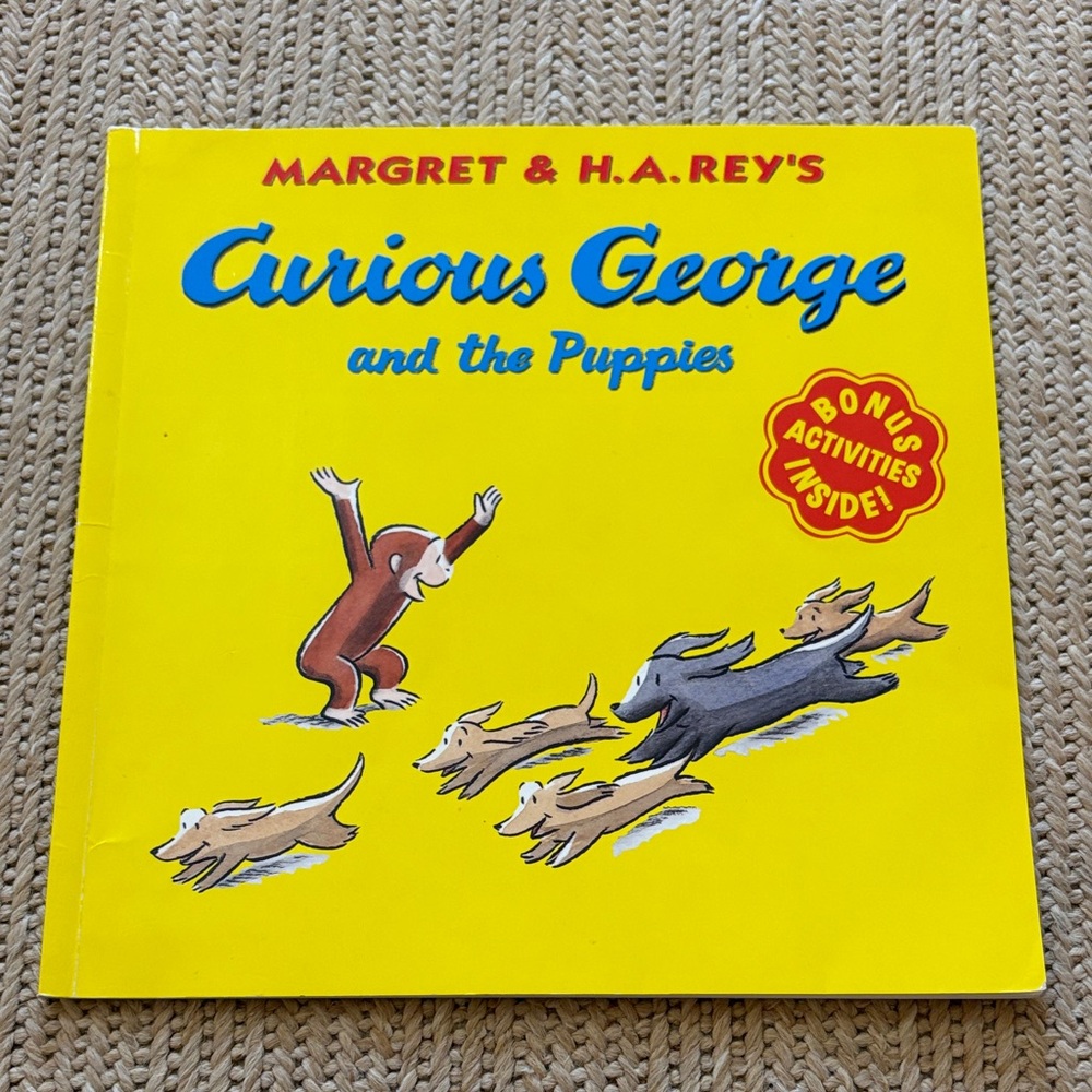 Curious George and the Puppies Children's Book